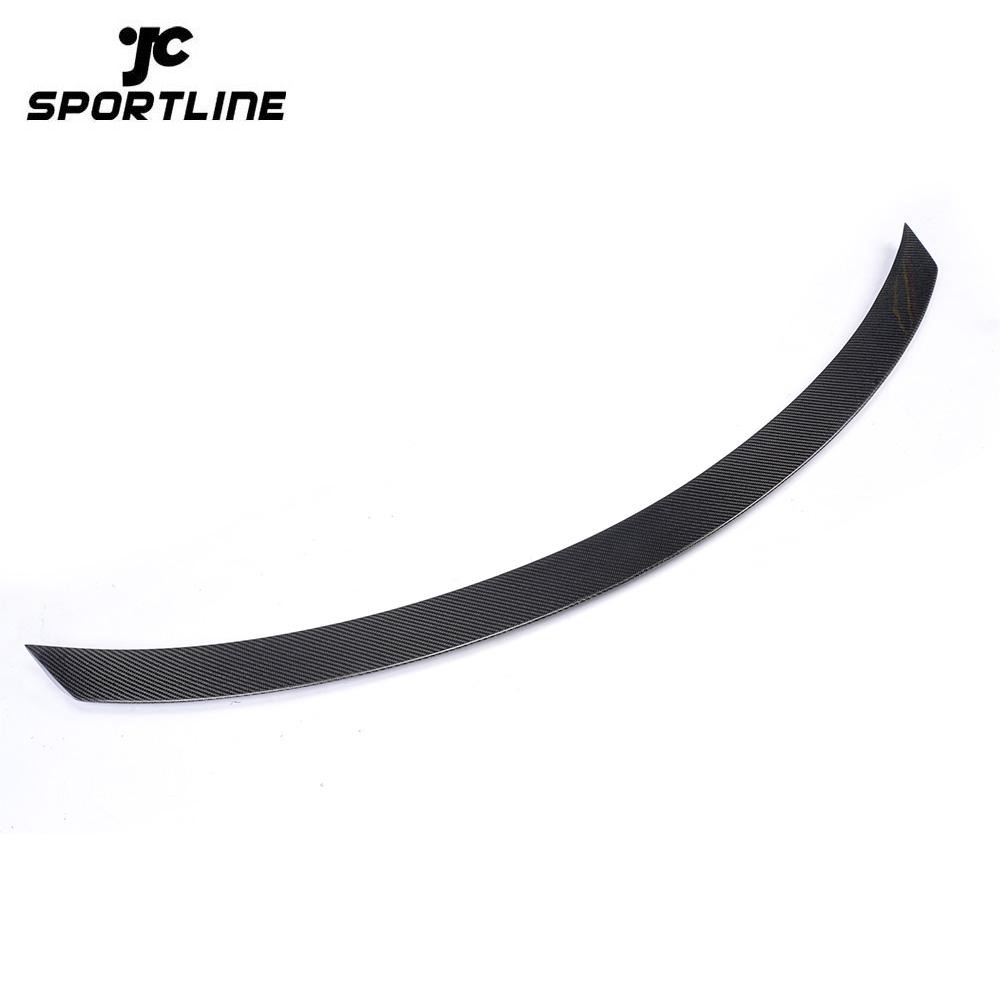 ML-XM056 Carbon Fiber Racing Rear Trunk Boot Lip Spoiler Duck Wing for Mercedes-Benz C-class W205 2014 - 2018