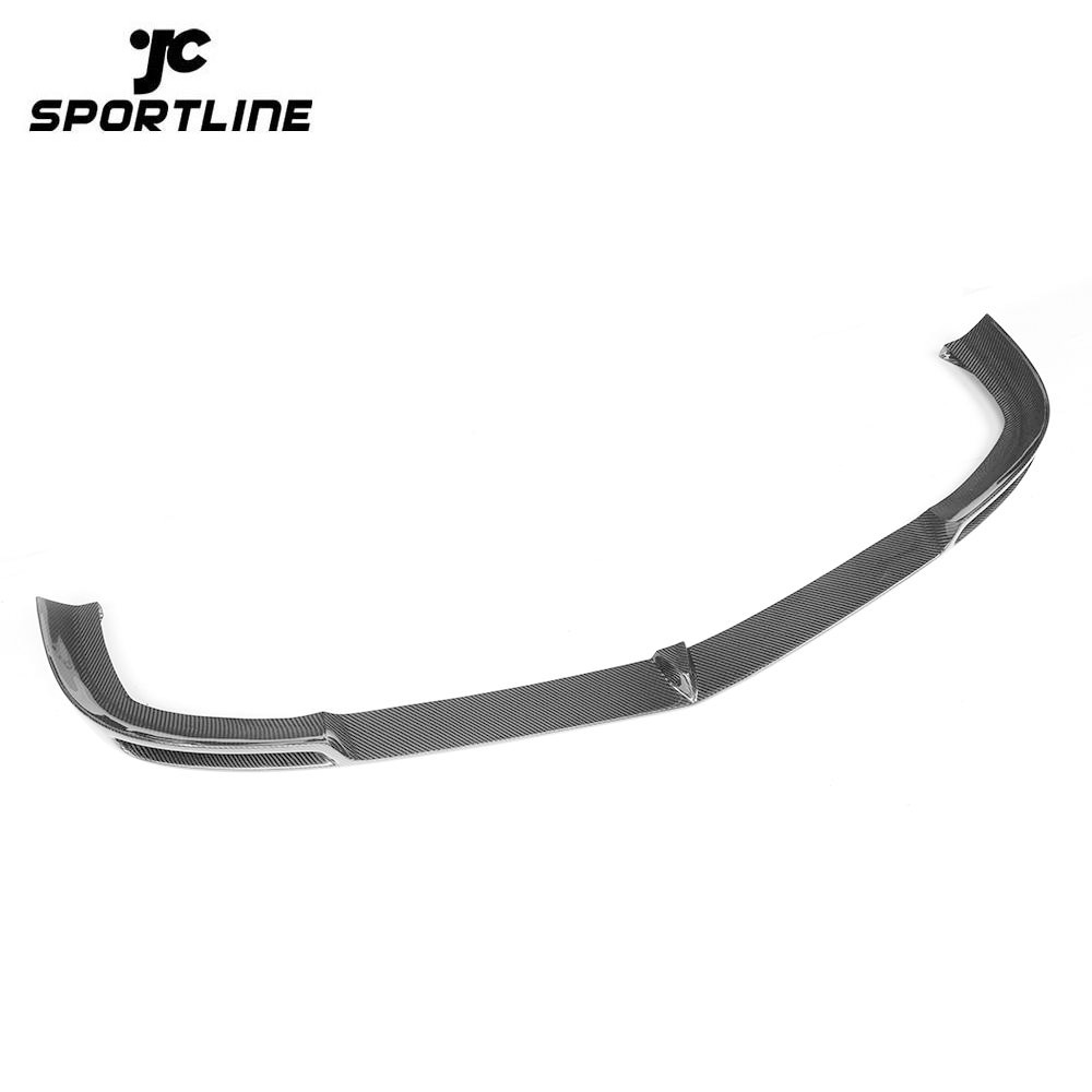 JC-XI073-1  For Mercedes-Benz C-Class W204 C204 AMG C63 Sedan Coupe 2012 - 2014 Front Bumper Lip Spoiler Splitters Carbon Fiber and FRP