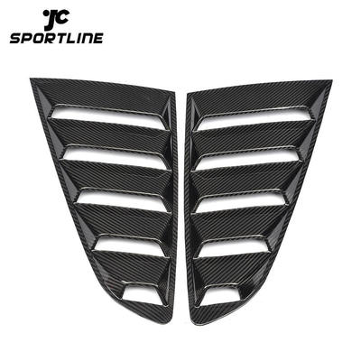JC-XP949  Carbon Fiber Rear side Window Vents for Ford Mustang GT Coupe 2-Door 15-17 2pcs/set