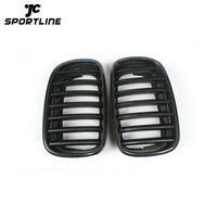 JC-BME701005 X Series Carbon Fiber Replacement Car Front Center Mesh Racing Grills for BMW X5 X6 F15 F16 35i 50i 2015 2016