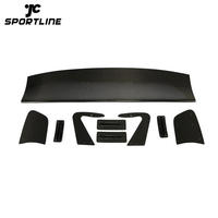 JC-HLY264 Universal Big Barb Rear Trunk Spoiler Boot Lip for Nissan GTR Ford Mustang Toyota GT86 Subaru BRZ All Sedan Coupe Carbon Fiber / FRP