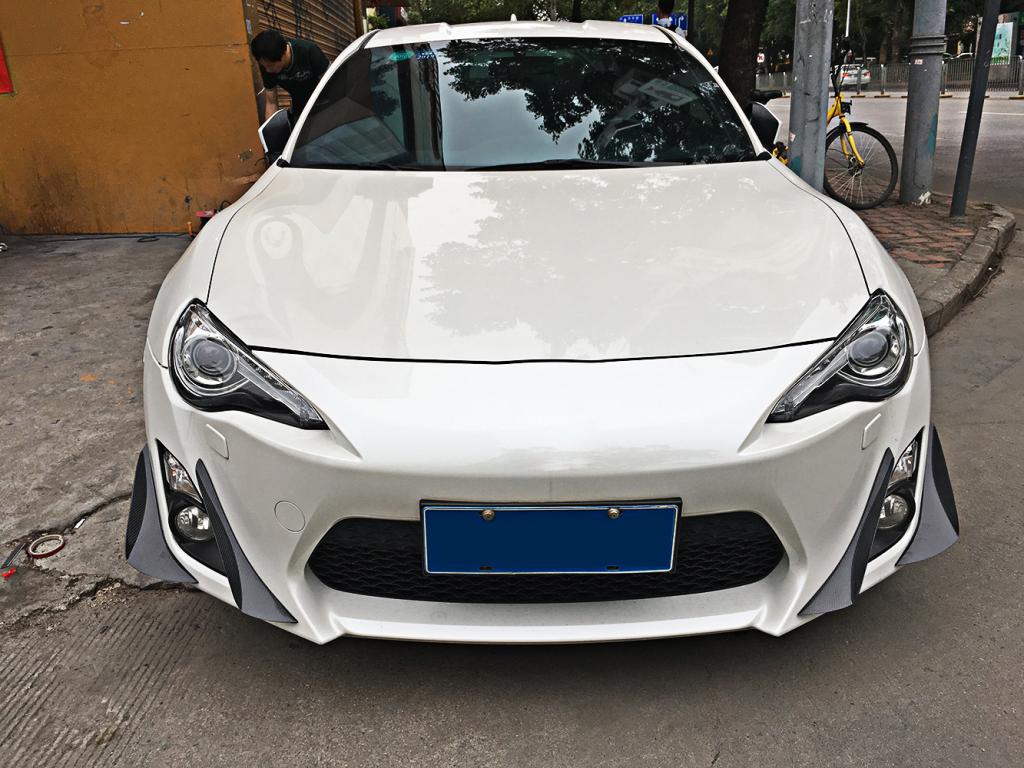 Jcxp797 Carbon Fiber Brz Gt86 Front Bumper Fins For Toyota Gt86 Scion...