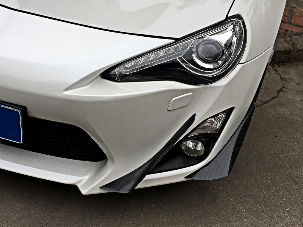 Jcxp797 Carbon Fiber Brz Gt86 Front Bumper Fins For Toyota Gt86 Scion...