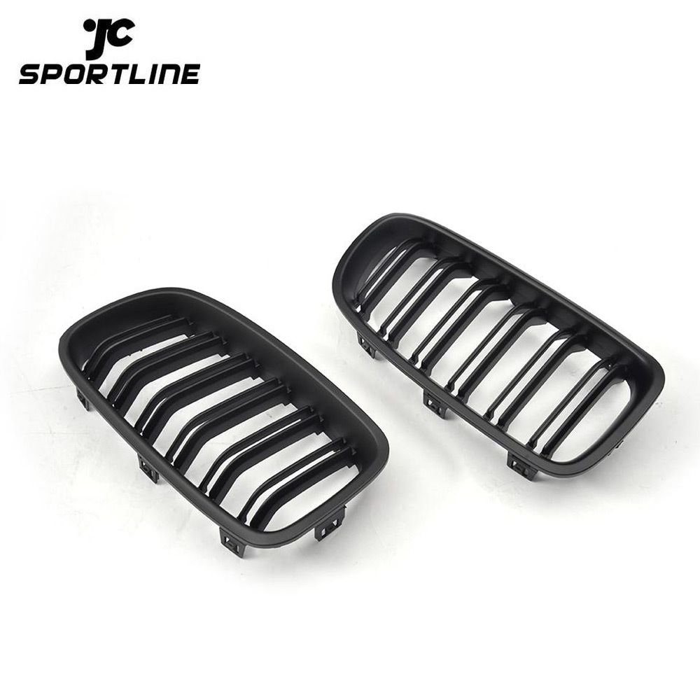 JC-XP500-1  Glossy Black ABS M3 Dual Slats Style F30 Front Car Grille for BMW F31 325i 320i 328i 335i 12-18