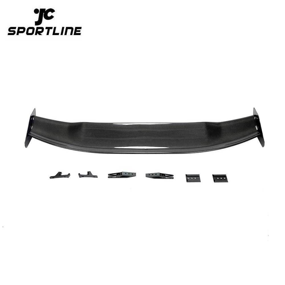 JC-SM003 Carbon Fiber Rear Trunk Spoiler Boot Lip Wing Spoiler For Ford Mustang Coupe 2015 - 2018