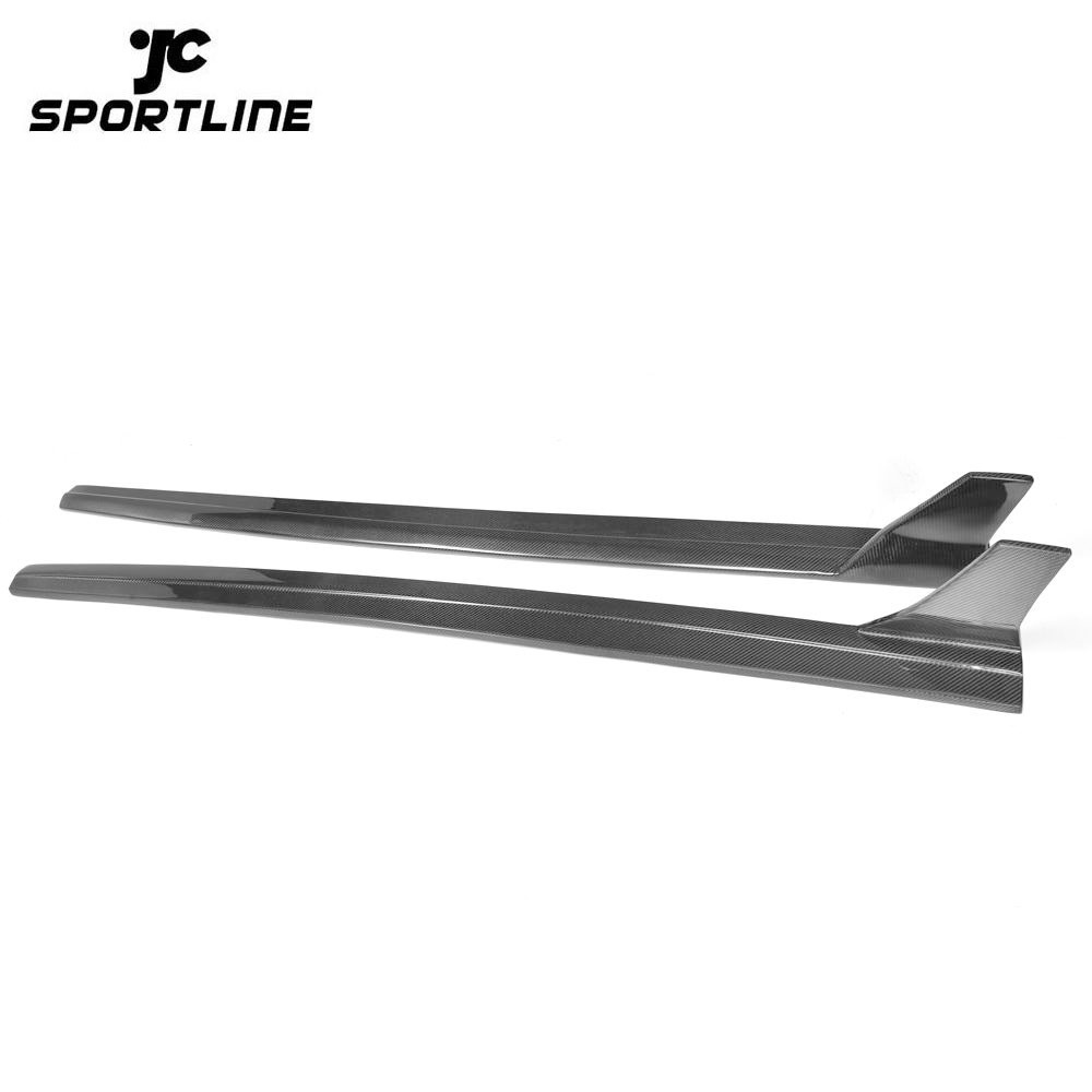 JC-XP812  Car S3 Carbon Fiber Side Skirts Fit For Audi S3 2014 UP 4 Doors ( Fit For S3 Only)