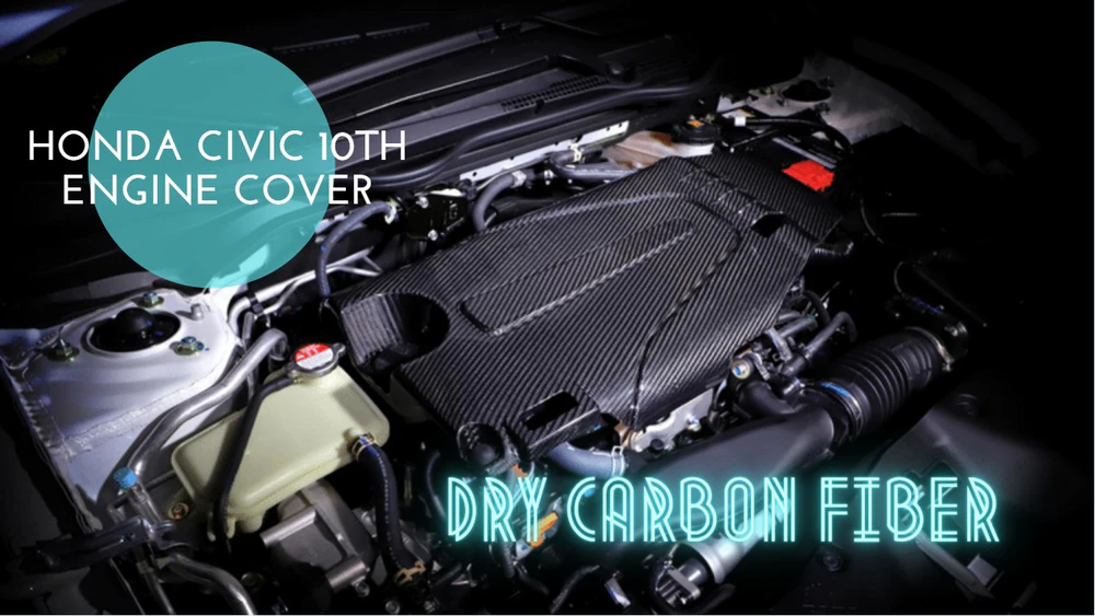 How to install Dry Carbon Fiber Engine Cover for Honda Civic 10th