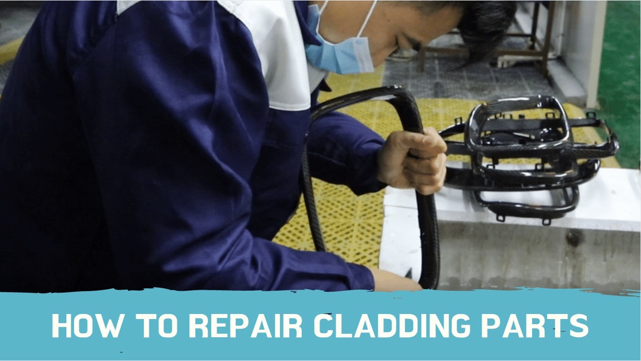 How to repair cladding parts