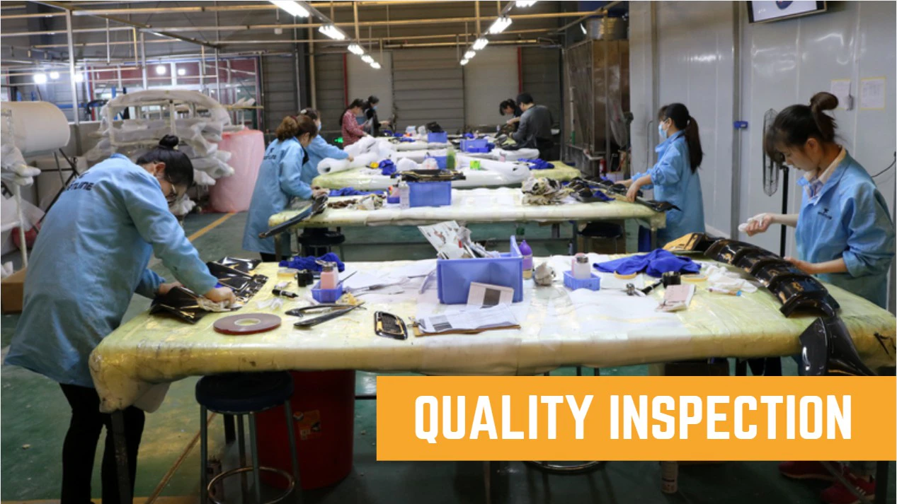 Quality inspection workshop display of jcsportline factory