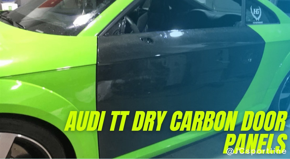 Audi TT dry carbon fiber door panels