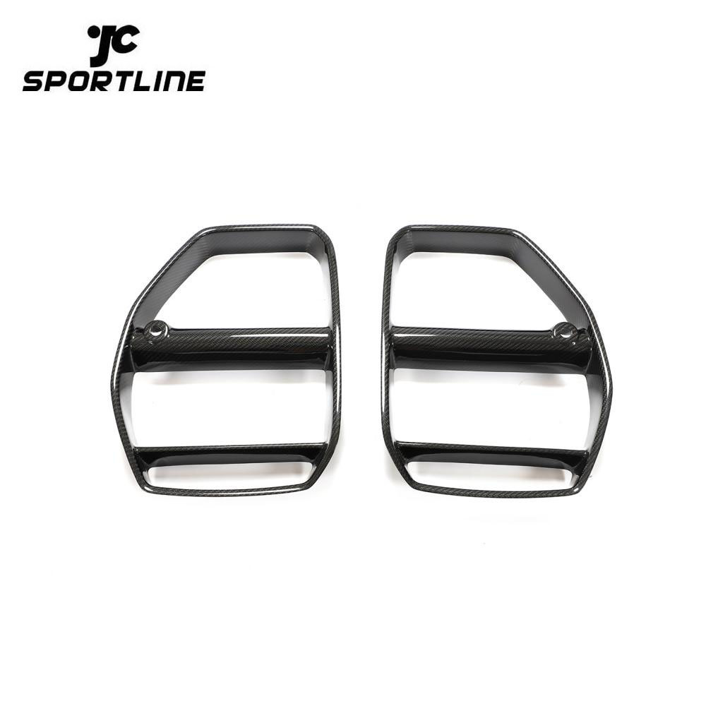 JC-HD438-PRO Pre-preg Carbon Front Bumper Grill Frame Air Cover for BMW 3 4 Series G80 M3 G82 G83 M4 2021-2022