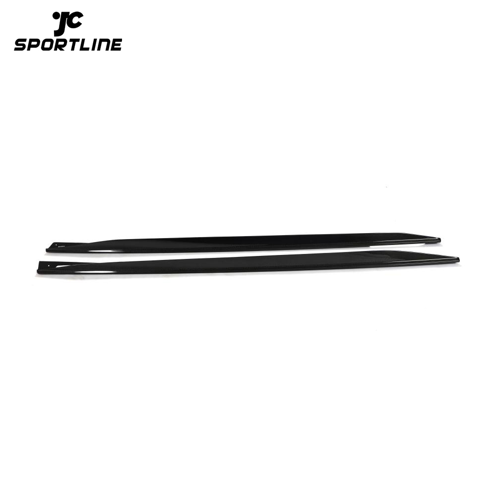 ML-PZJ096 REAL CARBON Side Skirts Extension Lip Spoiler For BMW 4 Series G26 M Sport 440i