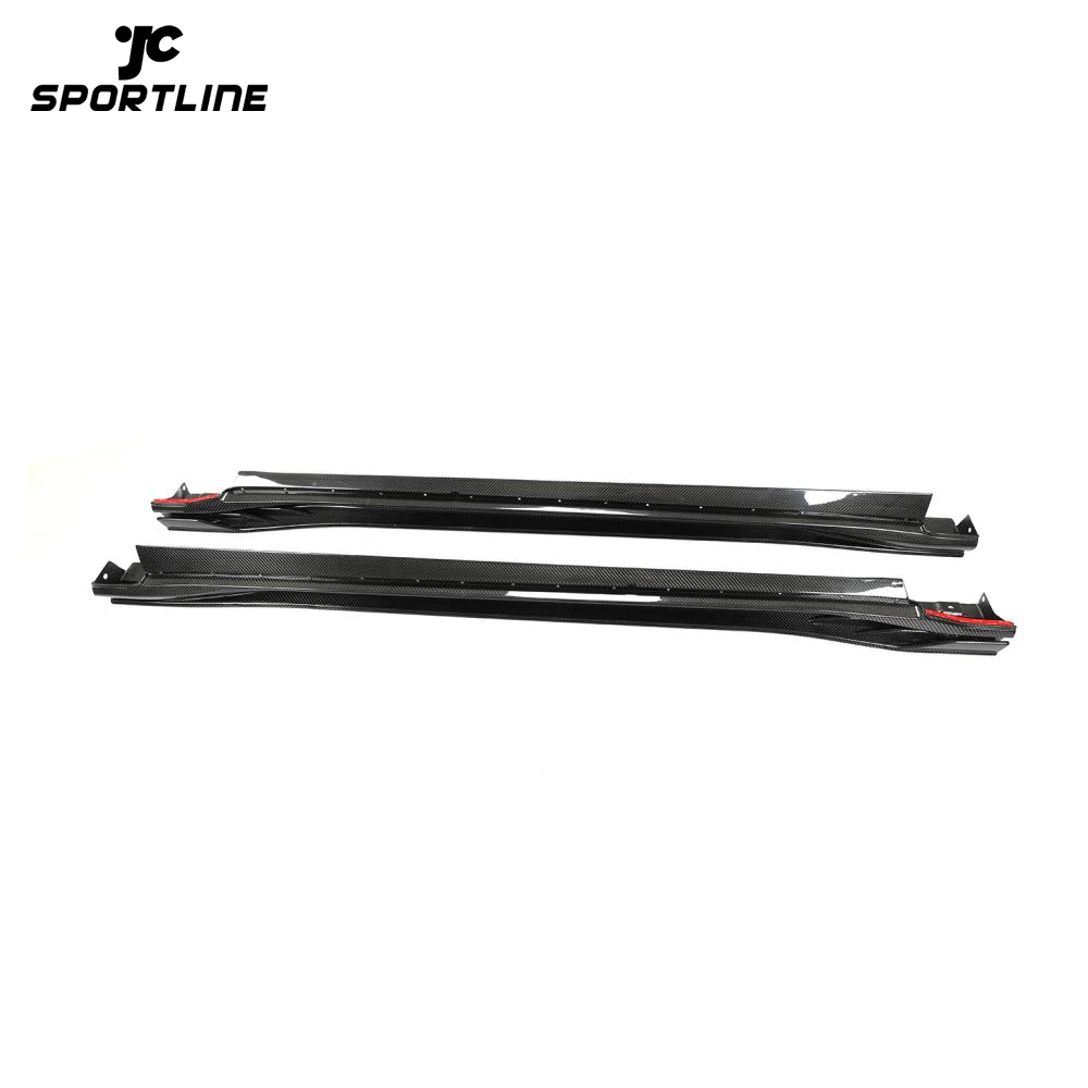 ML-LQ119  Dry Carbon Fiber Side Skirts Extension for BYD Han E-SEED GT 2020
