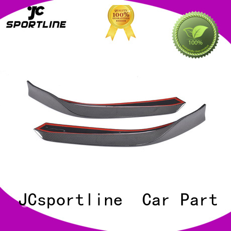 JCsportline carbon fiber splitter extension guard for vehicle